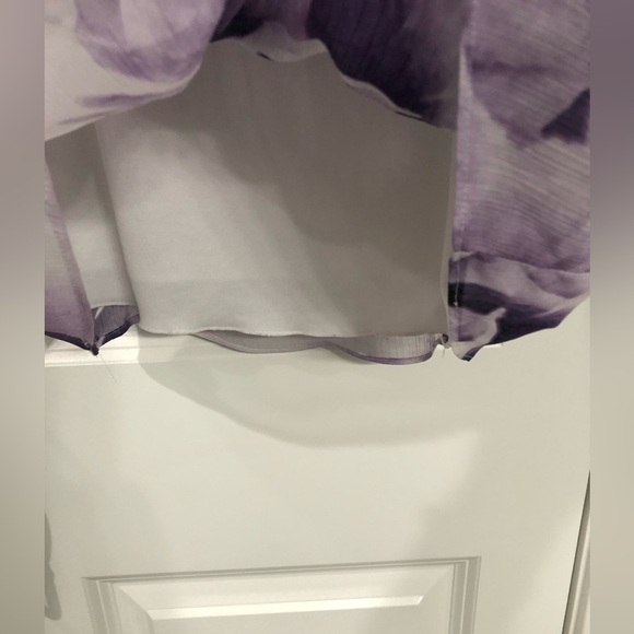 DRESS BARN (M) lavender floral blouse - Picture 5 of 10
